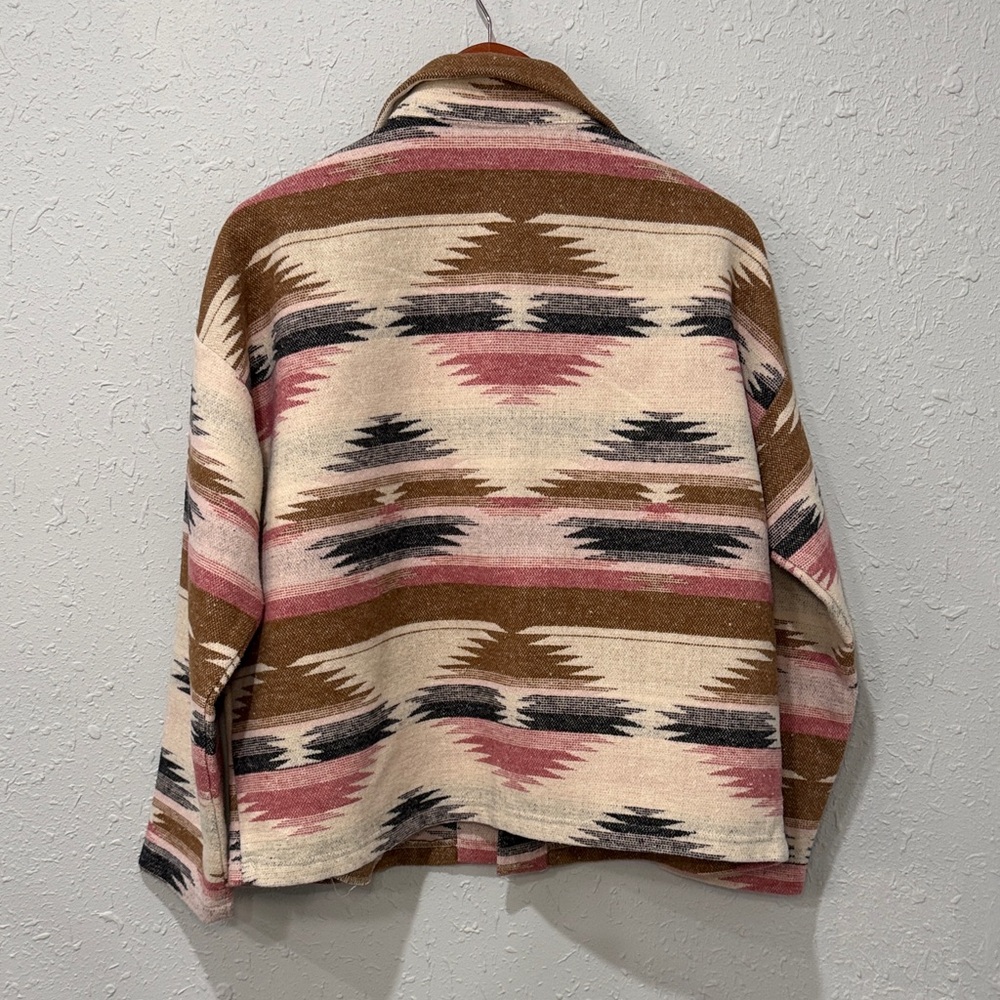 Blue B Collection Multicolor Western Aztec Print Jacket Size Medium - Picture 8 of 11